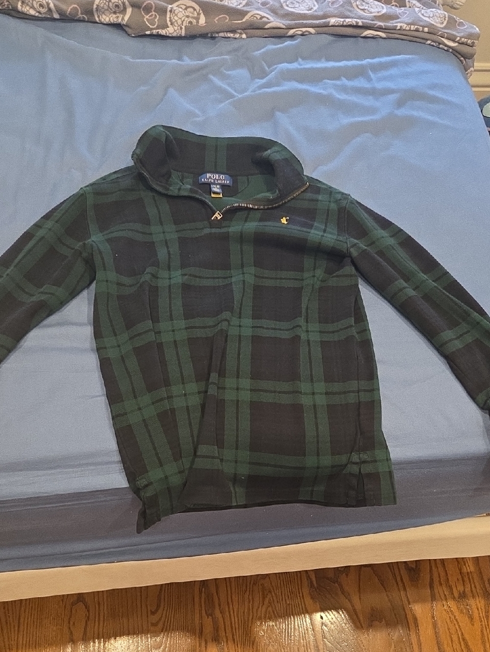 Polo by Ralph Lauren Green and Black Plaid Girls' Pullover